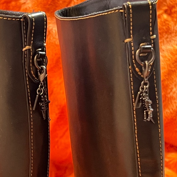 Coach Leather Sutton Boots Black size 8 - Picture 7 of 7